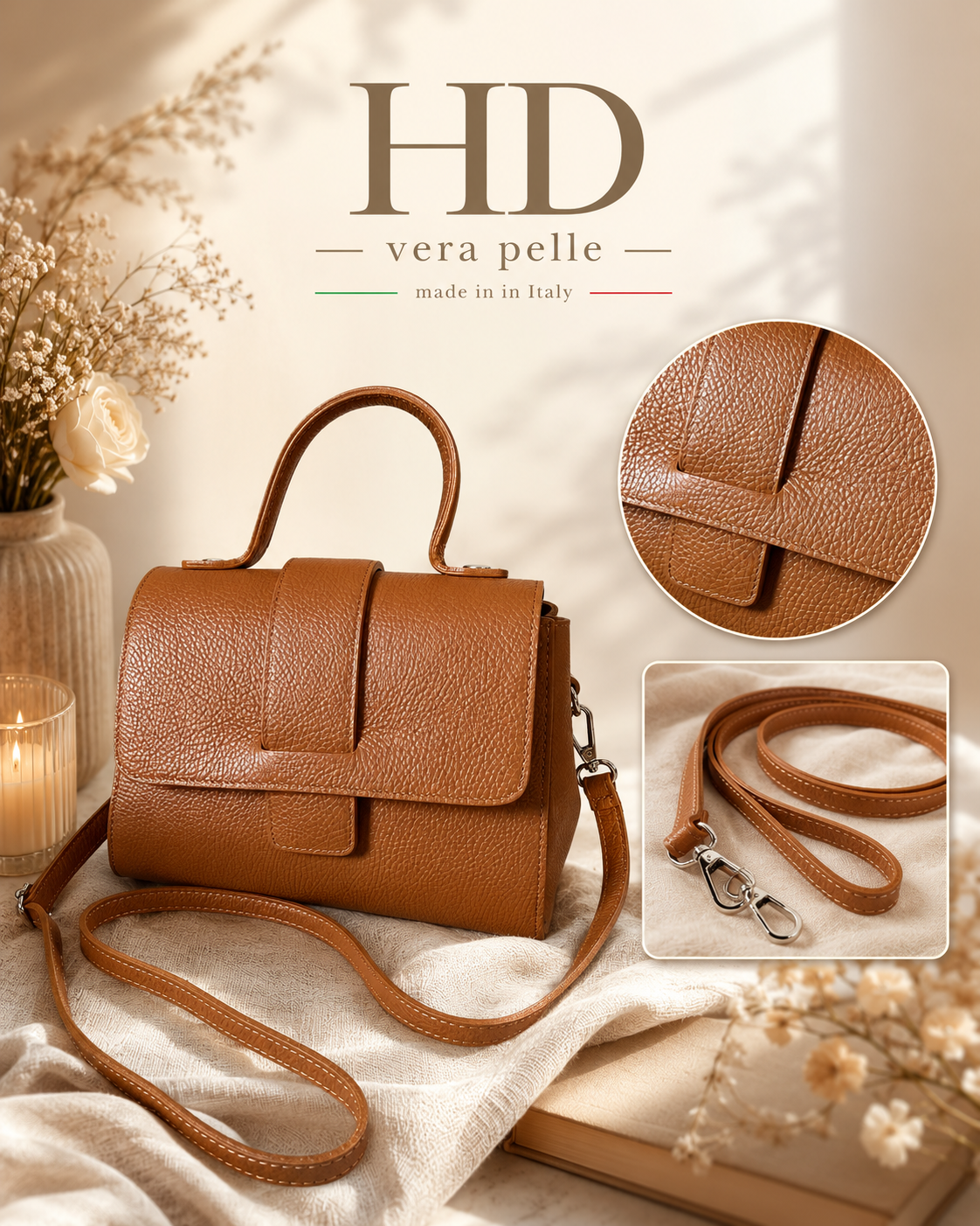 borsa a mano con tracolla