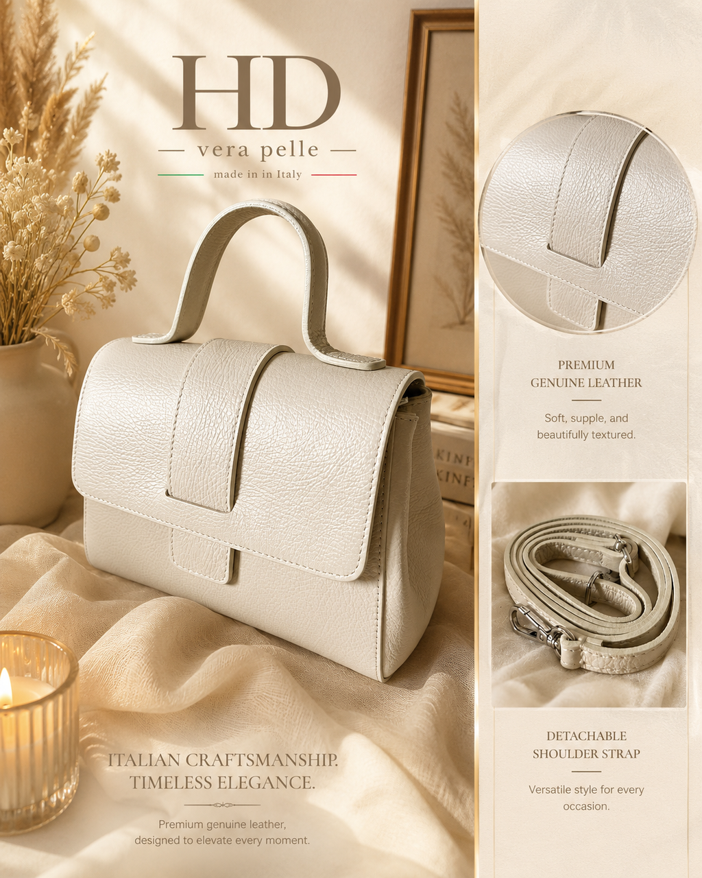 borsa a mano con tracolla