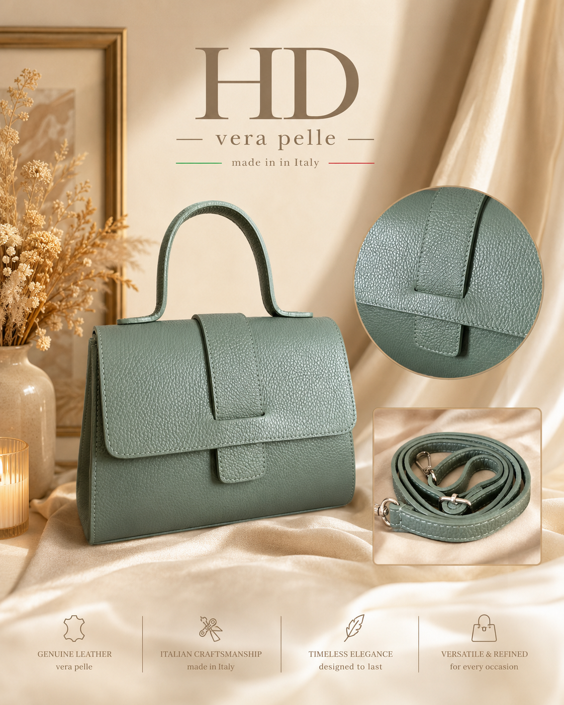 borsa a mano con tracolla