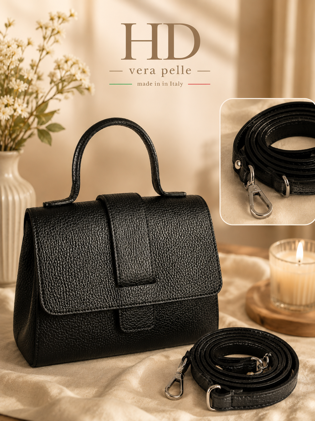 borsa a mano con tracolla